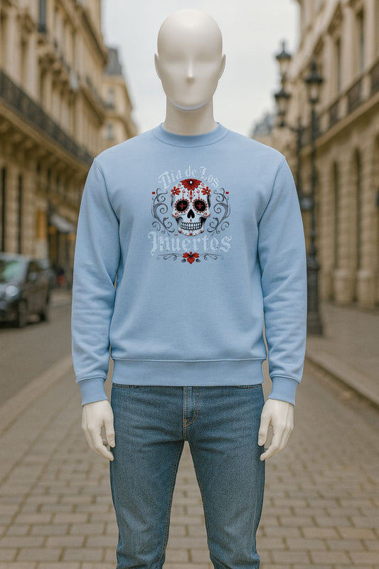sudadera con dibujo AZUL