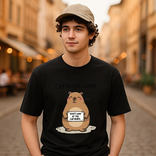 Camiseta dibujo negra