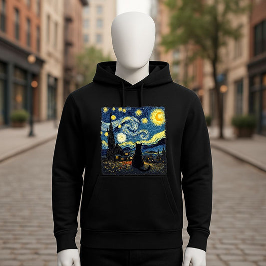 Sudadera negra con capucha