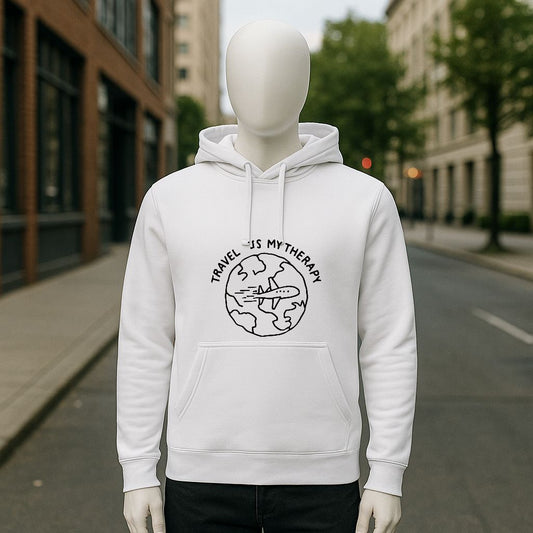 Sudadera con capucha blanca