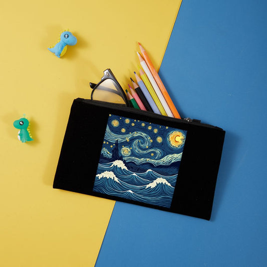 Neceser de terciopelo con cremallera 20,5x12,5