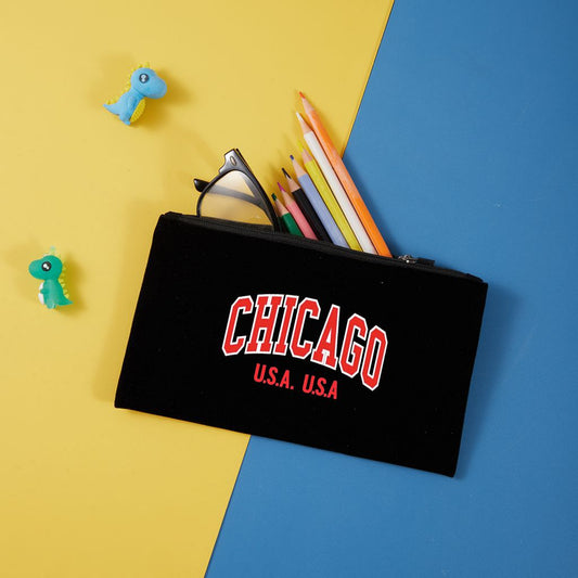 Neceser de terciopelo con cremallera 20,5x12,5