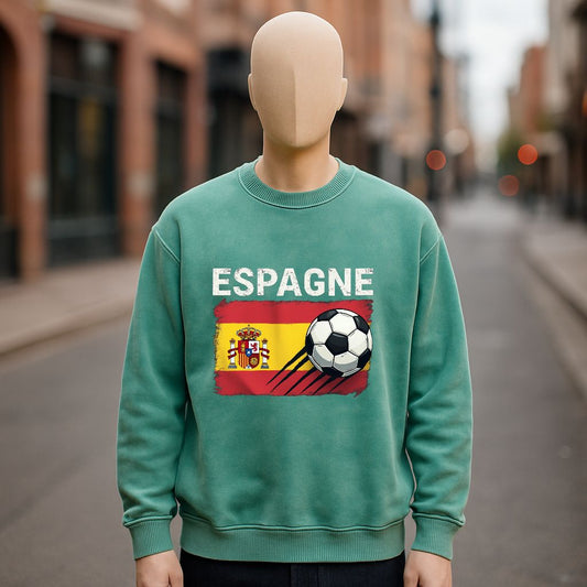 Sudadera verde lavada