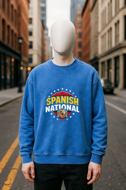 Sudadera azul Lavada