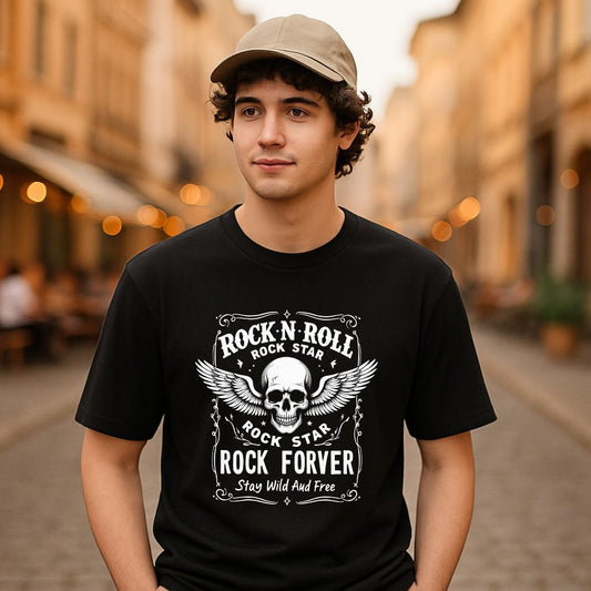 Camiseta dibujo negra