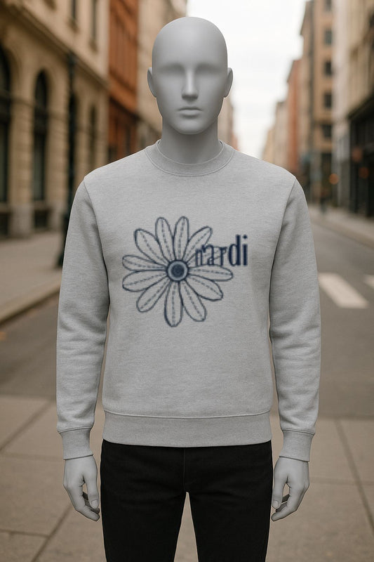 sudadera con dibujo GRIS