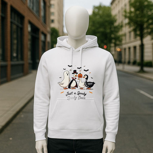 Sudadera con capucha blanca