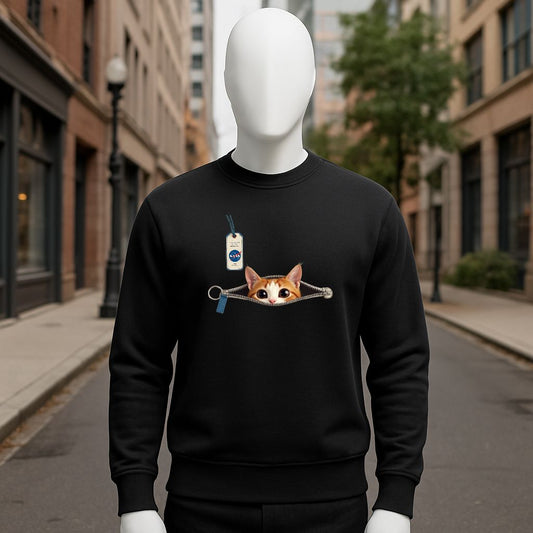 sudadera con dibujo NEGRO