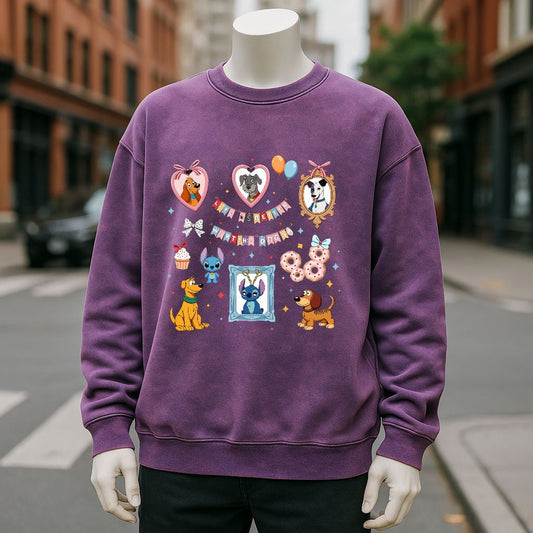 sudadera Púrpura lavado