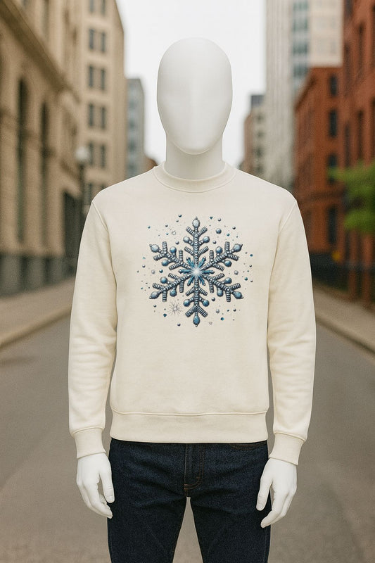 sudadera con dibujo BLANCO CREMA