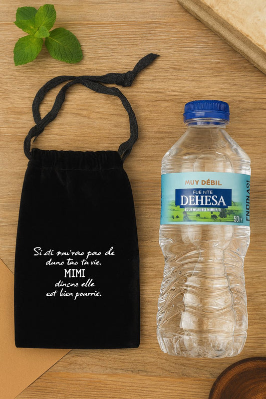 Bolso de terciopelo con cordon 19,5x10,9