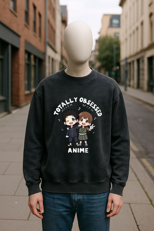 Sudadera negra lavada