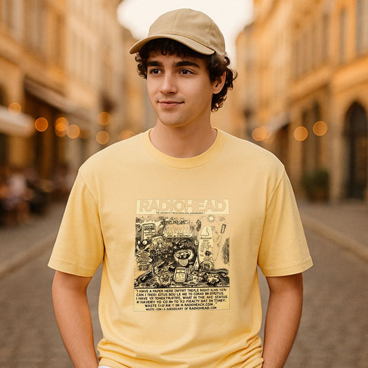 Camiseta dibujo beige