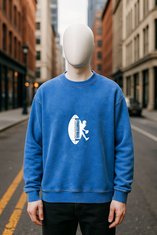 Sudadera azul Lavada