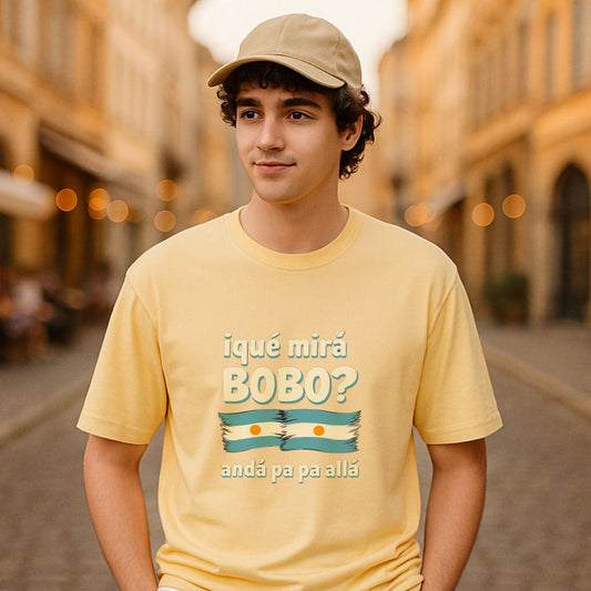 Camiseta dibujo beige