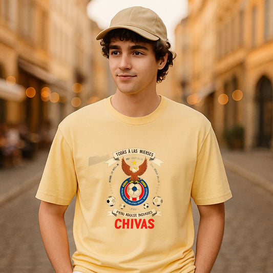 Camiseta dibujo beige