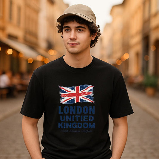 Camiseta dibujo negra