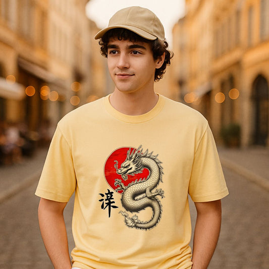 Camiseta dibujo beige