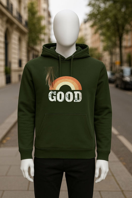 Sudadera con capucha verde oscuro