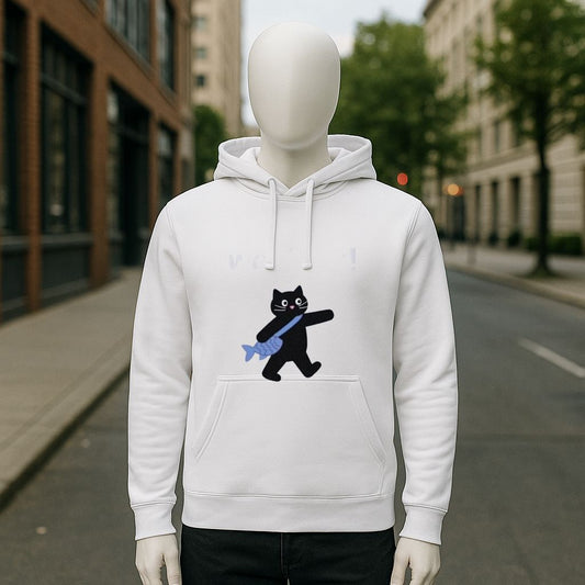 Sudadera con capucha blanca