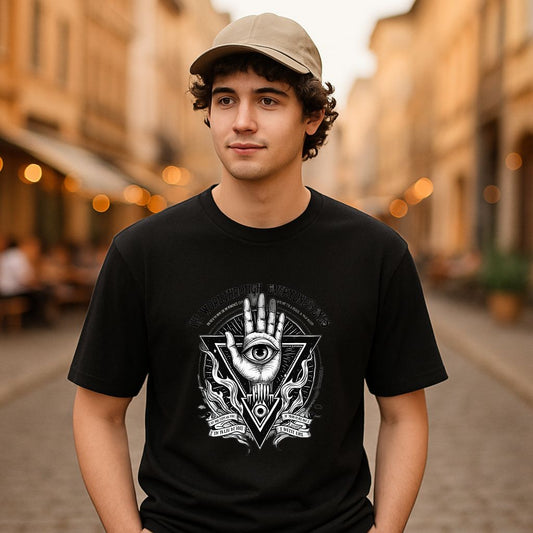 Camiseta dibujo negra