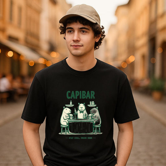 Camiseta dibujo negra