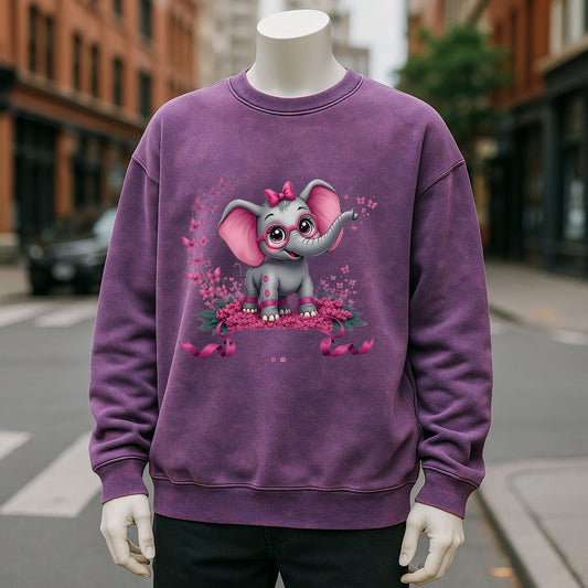 sudadera Púrpura lavado