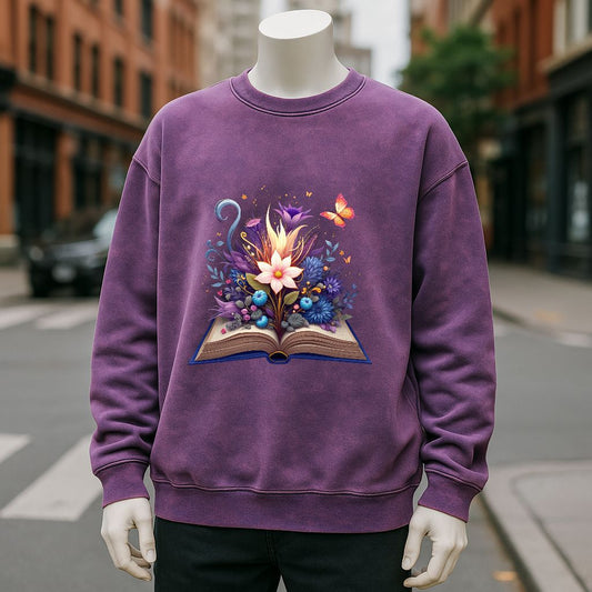 sudadera Púrpura lavado