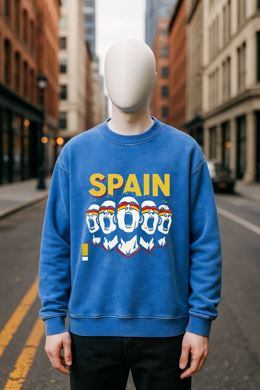 Sudadera azul Lavada