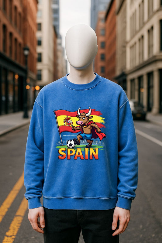 Sudadera azul Lavada