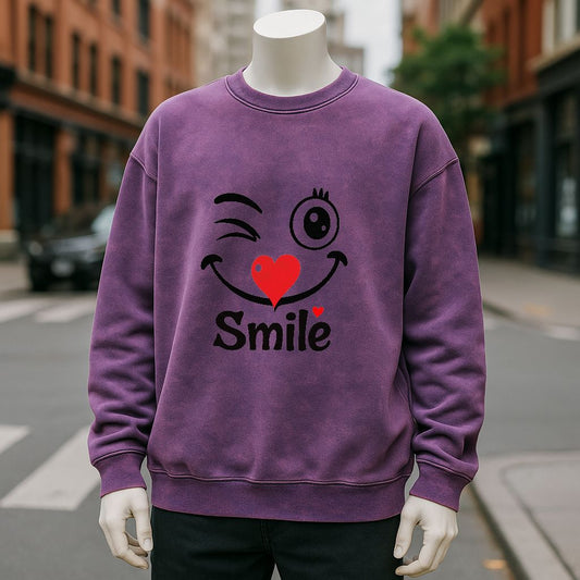 sudadera Púrpura lavado