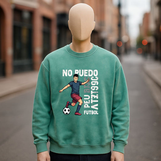 Sudadera verde lavada