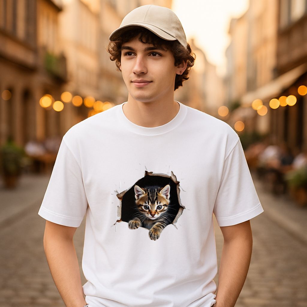 Camiseta dibujo blanca