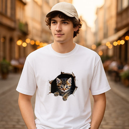 Camiseta dibujo blanca