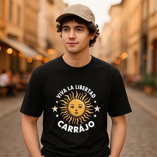 Camiseta dibujo negra