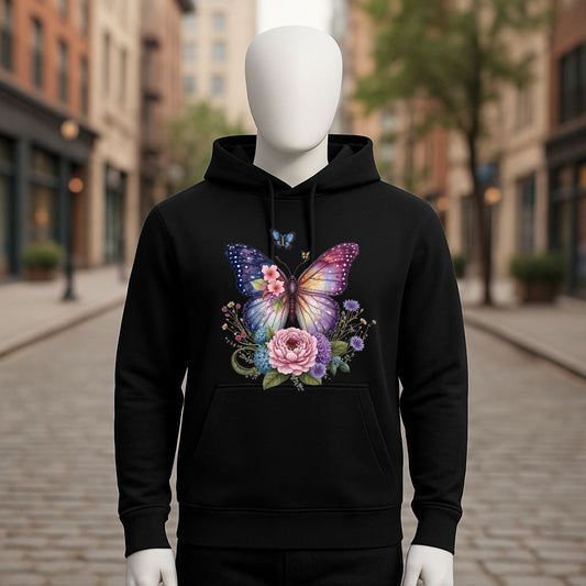 Sudadera negra con capucha