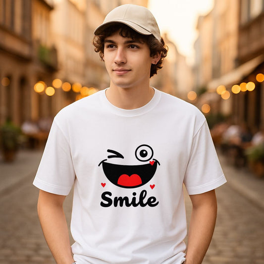 Camiseta dibujo blanca