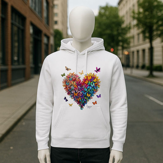 Sudadera con capucha blanca