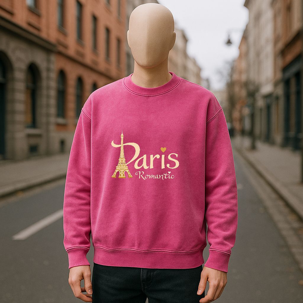 sudadera con dibujo ROSA ROJA