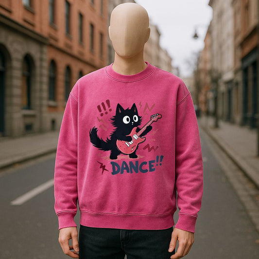 sudadera con dibujo ROSA ROJA