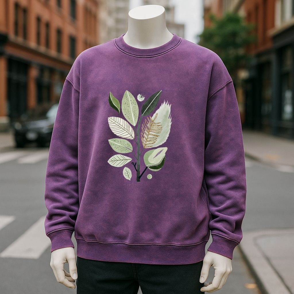 sudadera Púrpura lavado