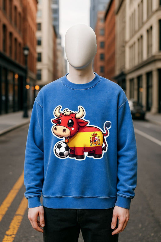 Sudadera azul Lavada