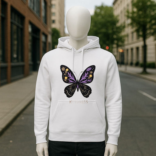 Sudadera con capucha blanca