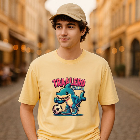 Camiseta dibujo beige