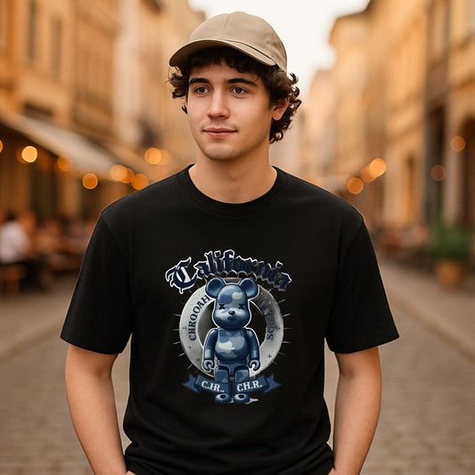 Camiseta dibujo negra