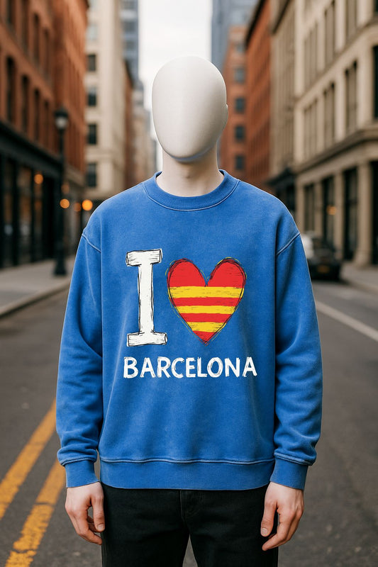 Sudadera azul Lavada