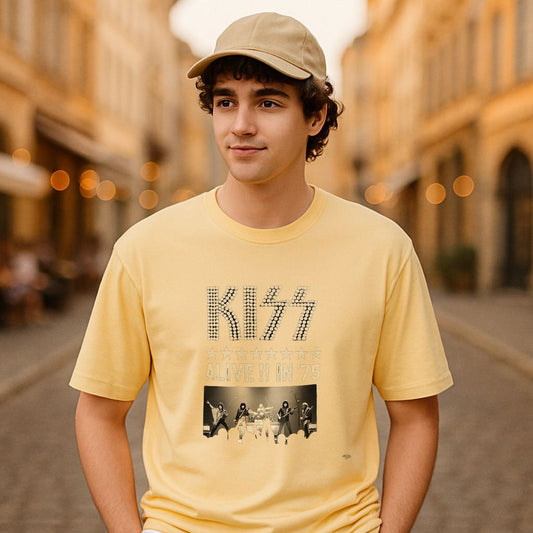 Camiseta dibujo beige