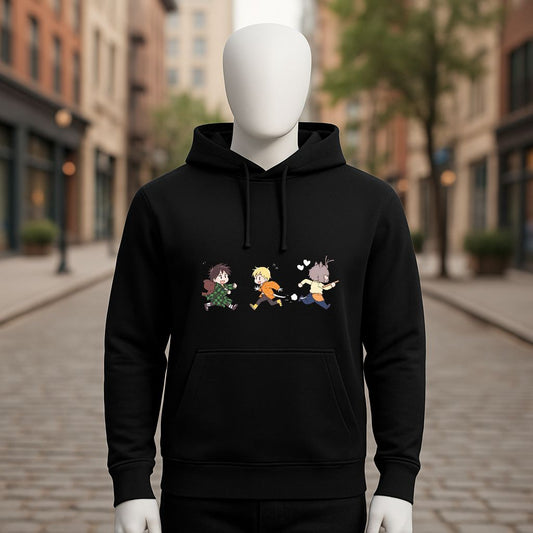 Sudadera negra con capucha