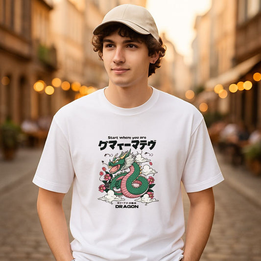 Camiseta dibujo blanca