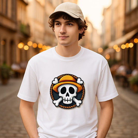 Camiseta dibujo blanca